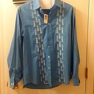 Men's button down cotton shirt